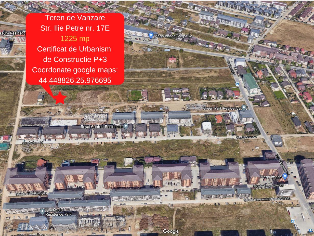 Militari Residence- Teren de Vanzare 1224 mp/Certificat de Urbanism de Constructie
