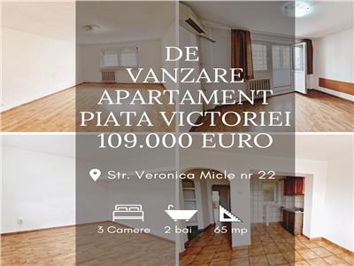 Piata Victoriei- Apartament 3 camere de Vanzare- Tur Video Atasat